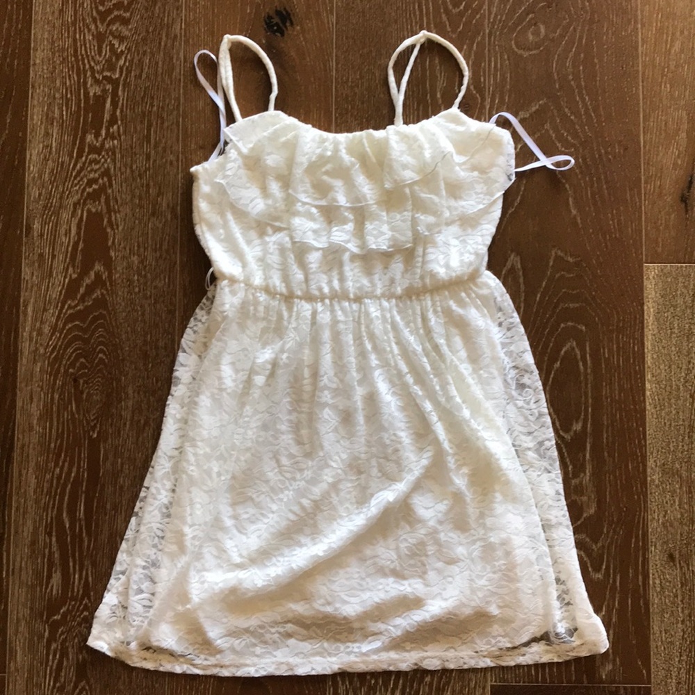 Lace White Dress